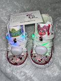 Elmo Custom Sneakers – Personalized Kids Shoes with Bling & Glitter