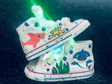 Baby Shark Bling & Painted Sneakers