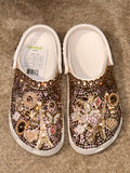 Custom Bling Crocs – Paris-Inspired Sparkle Shoes for Kids & Adults