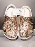 Custom Bling Crocs – Paris-Inspired Sparkle Shoes for Kids & Adults