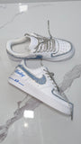 Custom Quinceañera Air Force 1 Sneakers – Hand Painted & Rhinestone Personalized Nikes