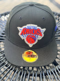 Custom New York Knicks Bling Fitted Hat – New Era | Rhinestone NY Logo | Handmade Custom Hat