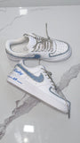 Custom Quinceañera Air Force 1 Sneakers – Hand Painted & Rhinestone Personalized Nikes