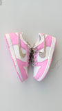 Custom Kids Nike Dunks | Bling Swooshes & Back Strip | Rhinestone Nikes