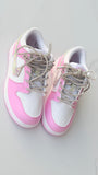 Custom Kids Nike Dunks | Bling Swooshes & Back Strip | Rhinestone Nikes