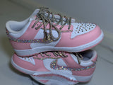 Custom Kids Bling Dunks Low-Top | Sparkly Rhinestone Designer Sneakers