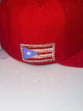Custom Puerto Rico Bling New York Yankee 59FIFTY Hat – Festival Edition 🇵🇷