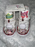Elmo Custom Sneakers – Personalized Kids Shoes with Bling & Glitter