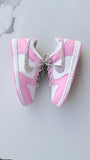 Custom Kids Nike Dunks | Bling Swooshes & Back Strip | Rhinestone Nikes