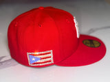 Custom Puerto Rico Bling New York Yankee 59FIFTY Hat – Festival Edition 🇵🇷