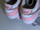 Custom Kids Bling Dunks Low-Top | Sparkly Rhinestone Designer Sneakers