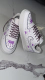 Custom Crown Bling Air Force 1 – Personalized Rhinestone Nike AF1 Sneakers