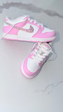 Custom Kids Nike Dunks | Bling Swooshes & Back Strip | Rhinestone Nikes