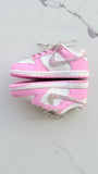 Custom Kids Nike Dunks | Bling Swooshes & Back Strip | Rhinestone Nikes