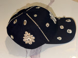 Custom New York Yankees 9FORTY Adjustable Hat – Navy Blue Bling Crystal Rhinestone Cap