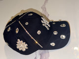 Custom New York Yankees 9FORTY Adjustable Hat – Navy Blue Bling Crystal Rhinestone Cap