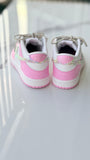 Custom Kids Nike Dunks | Bling Swooshes & Back Strip | Rhinestone Nikes