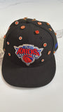 Custom New York Knicks Bling Fitted Hat – New Era | Rhinestone NY Logo | Handmade Custom Hat with Gems