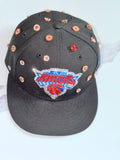 Custom New York Knicks Bling Fitted Hat – New Era | Rhinestone NY Logo | Handmade Custom Hat with Gems