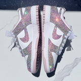 Low-Top Sneaker Embellished Nikes with Rhinestones – Luxury Crystal Low-Top Shoes