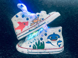 Baby Shark Bling & Painted Sneakers