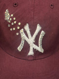 NY Yankees Customized Hat – Bling Yankees Hat with Gems, Personalized ’47 Brand Baseball Cap