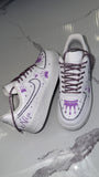 Custom Crown Bling Air Force 1 – Personalized Rhinestone Nike AF1 Sneakers