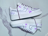 Custom Crown Bling Air Force 1 – Personalized Rhinestone Nike AF1 Sneakers