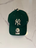 Luxury Bling Green NY Adjustable Hat – Handmade Rhinestone Custom Streetwear Cap