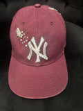 NY Yankees Customized Hat – Bling Yankees Hat with Gems, Personalized ’47 Brand Baseball Cap