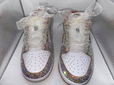 Low-Top Sneaker Embellished with Hundreds of Rhinestones – Luxury Crystal Low-Top Shoes