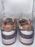 Low-Top Sneaker Embellished with Hundreds of Rhinestones – Luxury Crystal Low-Top Shoes