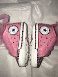 Baby Girl Pink Tulle Sneakers – Sparkly Custom Infant Shoes 💕