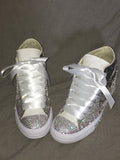 Women’s Bling Converse Sneakers – Ombre Crystal Embellished Design ✨👟