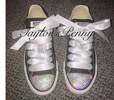 Women’s Custom Rhinestone Converse for Brides & Bridesmaids ✨👟💍