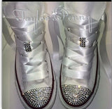 Women’s Custom Rhinestone Converse for Brides & Bridesmaids ✨👟💍