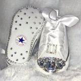 Custom Baby Bling Sneakers – Crystal & Big Rhinestone Diamond Embellished Baby Shoes ✨👶👟