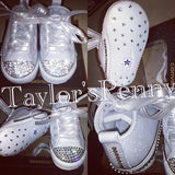 Custom Bling Baby Sneakers – Unisex Christening Shoes ✨👶👟