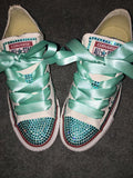Custom Tiffany Inspired Bling Converse | Personalized Maid of Honor Wedding Sneakers