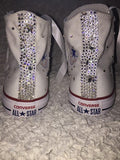 Women’s Bling Converse – Brides’ Choice Scattered Rhinestones ✨👟