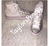 Women’s Bling Converse – Brides’ Choice Scattered Rhinestones ✨👟