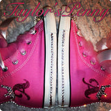 Custom Girls Princess Bling Sneakers with Tulle