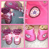 Girls Bling Converse Supergirl Sneakers