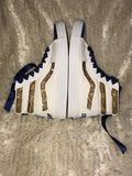Custom V8 Ski-Hi Bling Vans – Personalized Sneakers for Sweet Sixteen