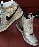Women’s Embellished Nike Sky Hi | Custom Rhinestone Sneakers