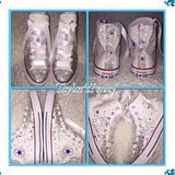 Women’s Bling Converse – Brides’ Choice Scattered Rhinestones ✨👟
