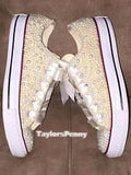 Women’s Embellished Sneakers  (Pearls & Rhinestones)