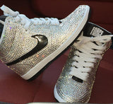 Women’s Embellished Nike Sky Hi | Custom Rhinestone Sneakers