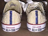 Women’s Embellished Sneakers  (Pearls & Rhinestones)