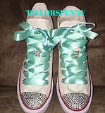 Women’s Custom Rhinestone Converse for Brides & Bridesmaids ✨👟💍